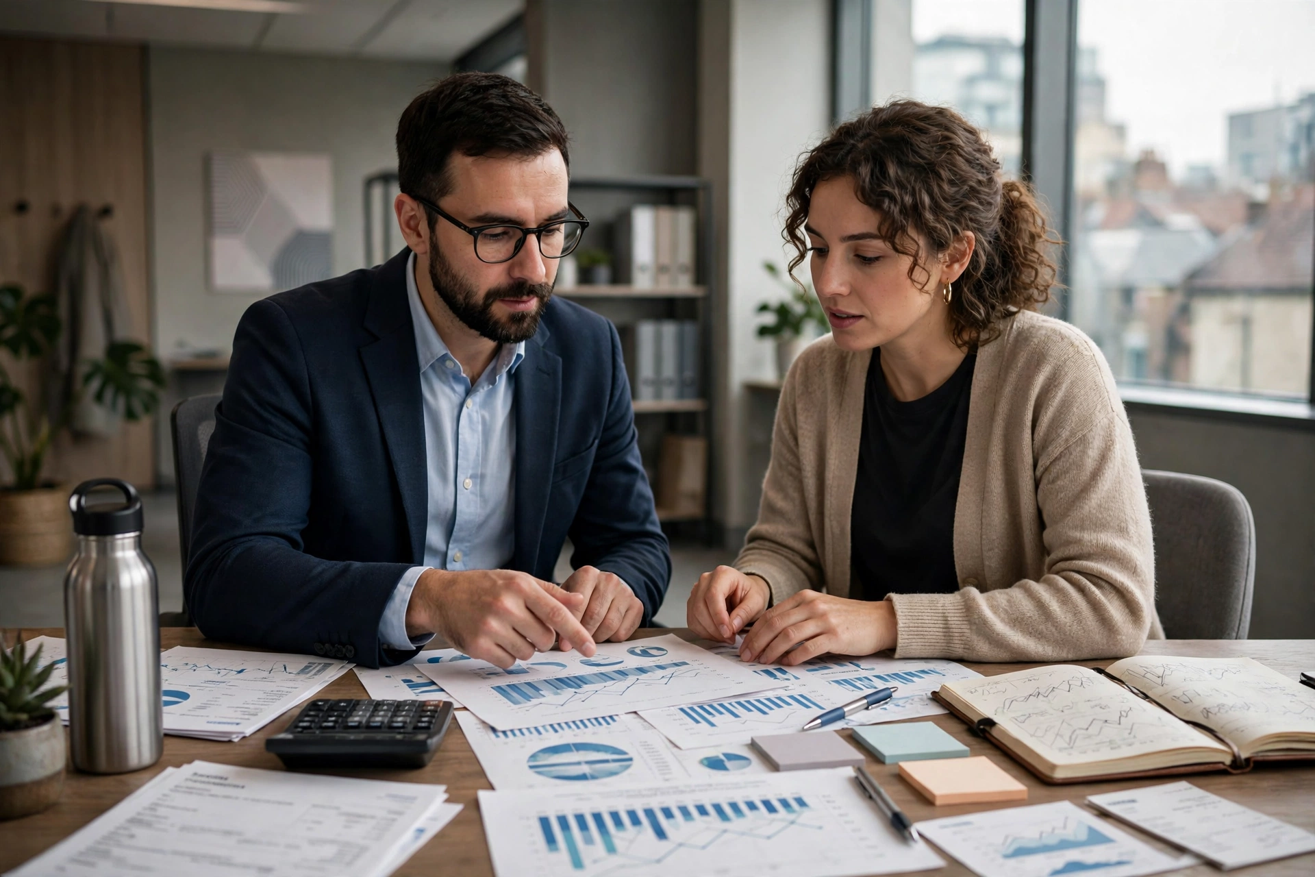 Small business owner and accountant planning finances for Budget 2026 tax changes